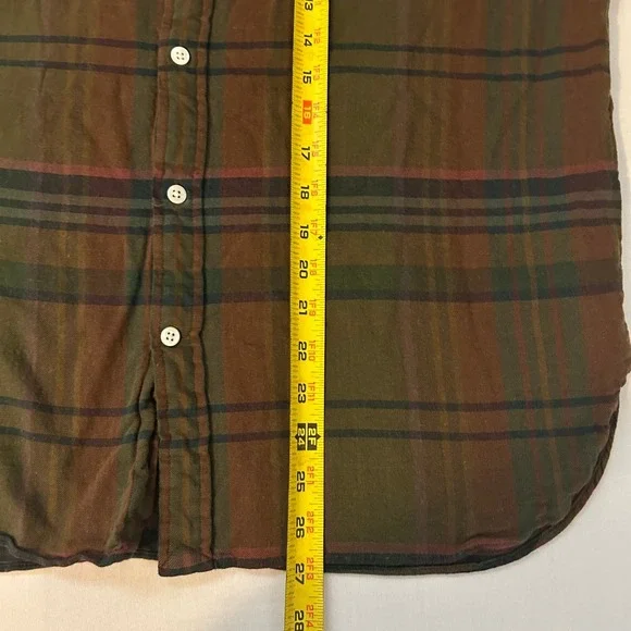 Polo Ralph Lauren Denim & Supply Men's L Brown Plaid Button Down Casual Shirt - Picture 6 of 6